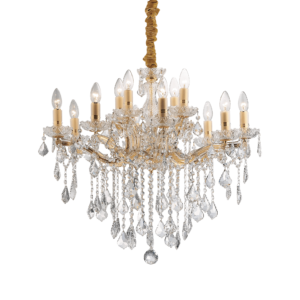 Lustre FLORIAN SP12 transparente/ouro