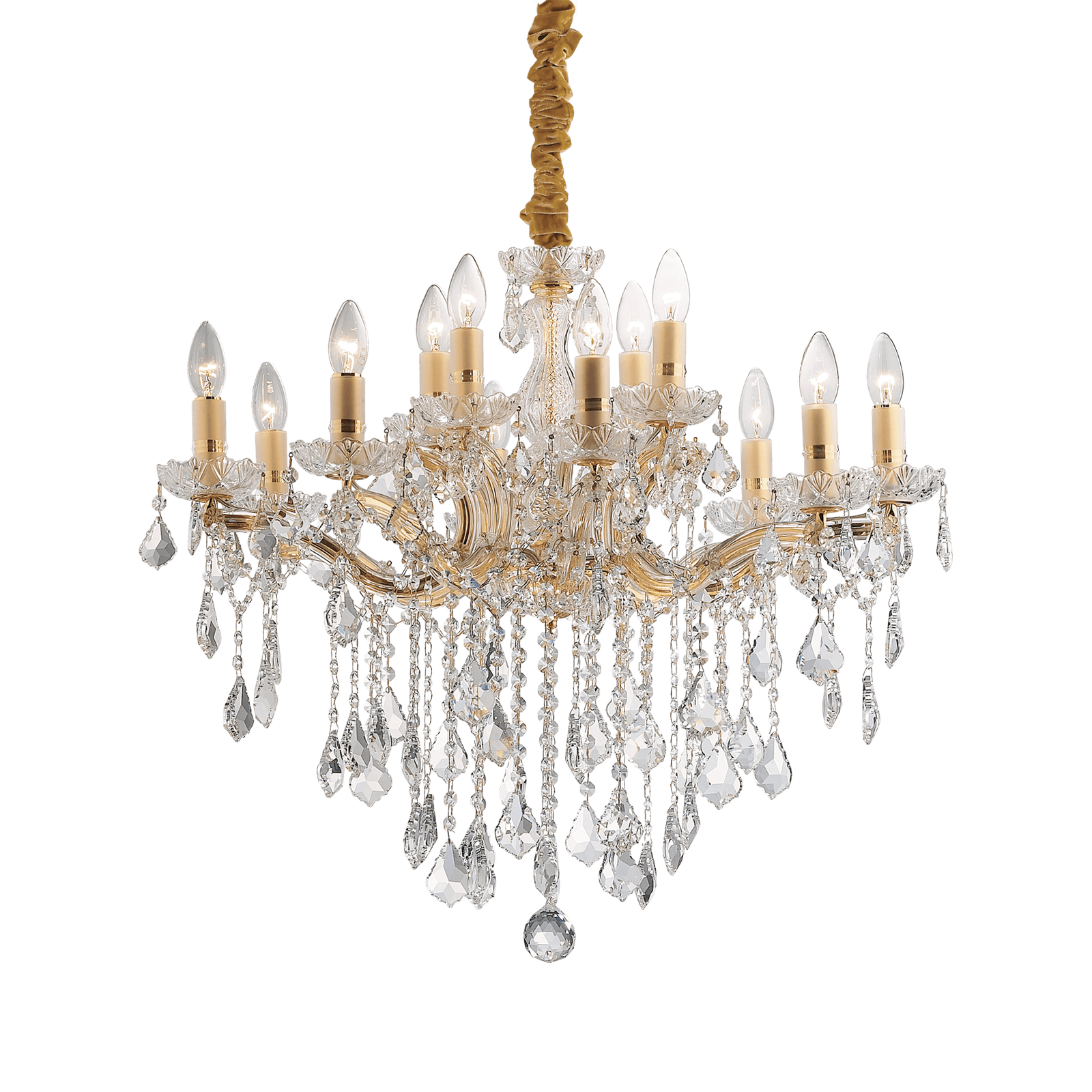 Lustre FLORIAN SP12 transparente/ouro