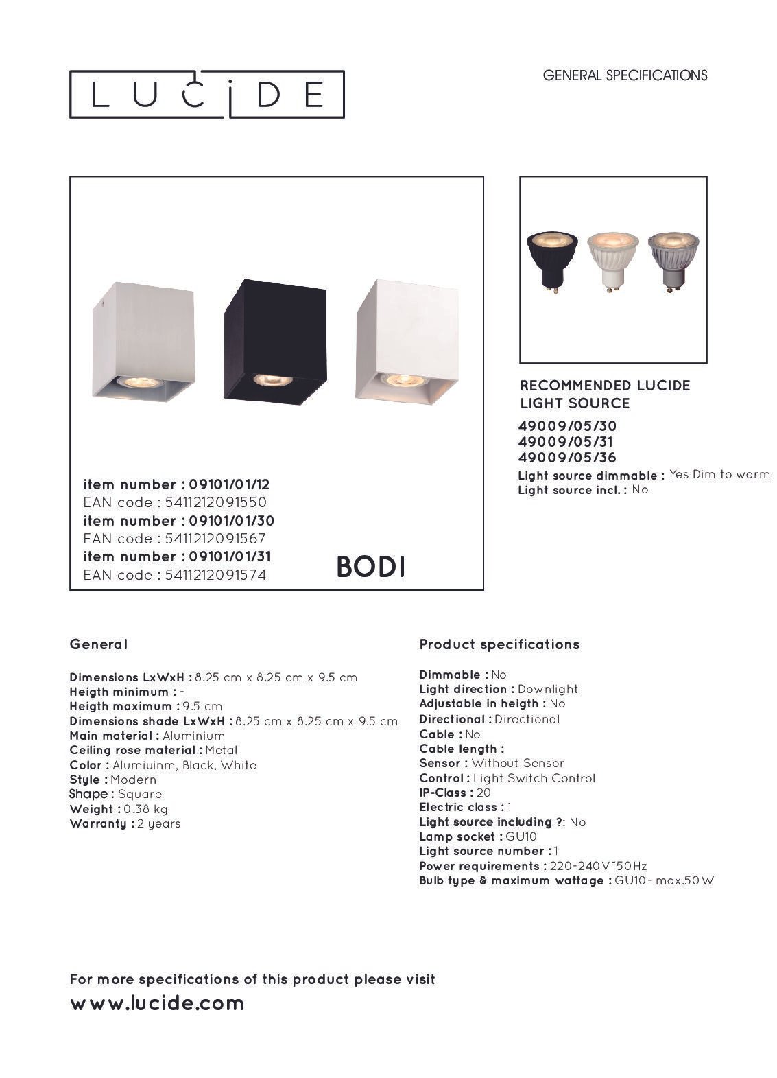 Lucide BODI preto quadrado - Image 3
