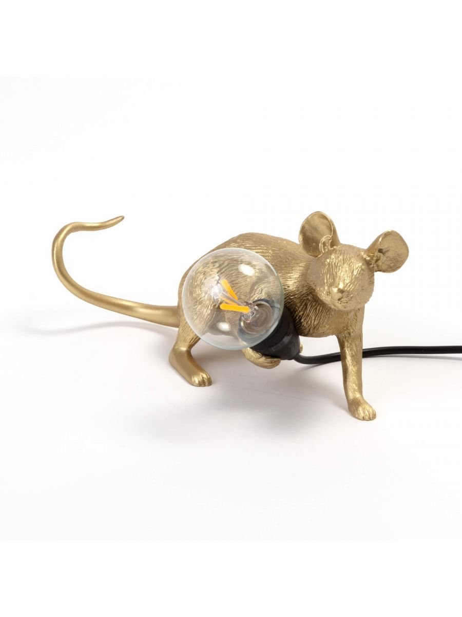 Seletti RATO abaixado dourado
