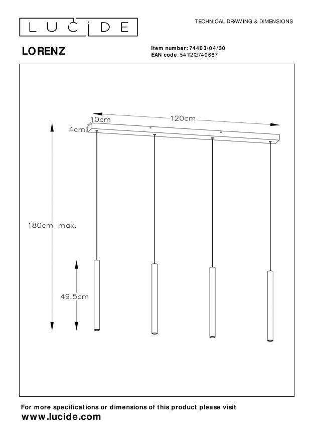 Lucide LORENZ linear preto - Image 7