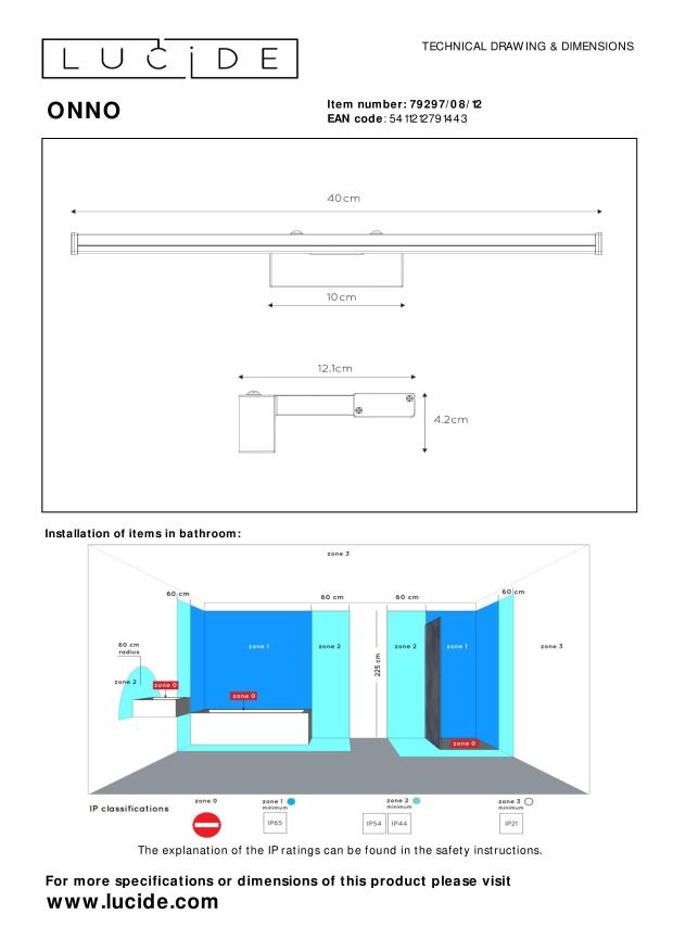 Lucide ONNO parede 8W - Image 6