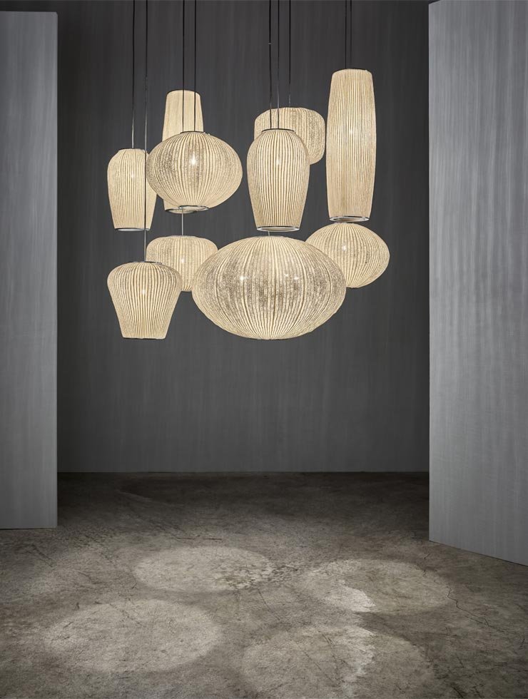 Lustre grande CORAL branco