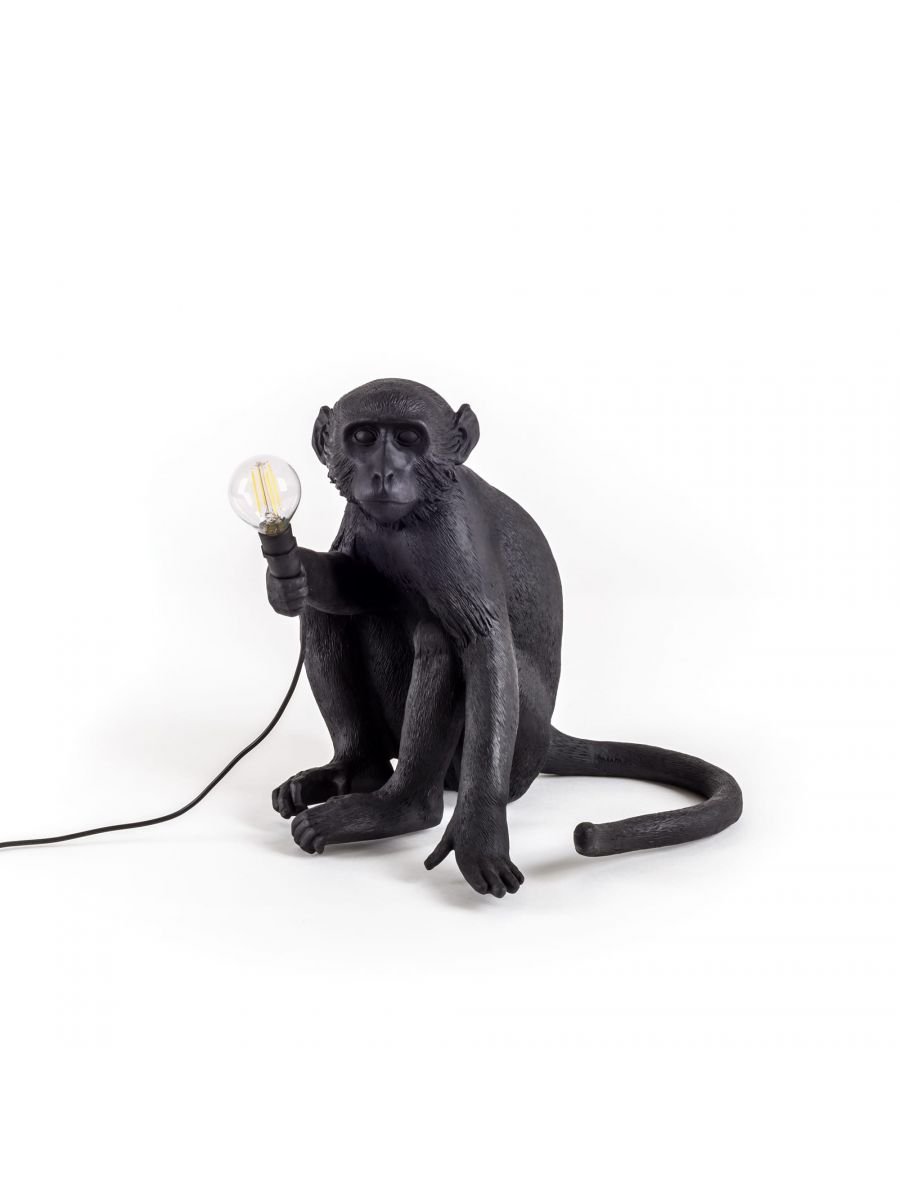 Seletti MACACO sentado preto