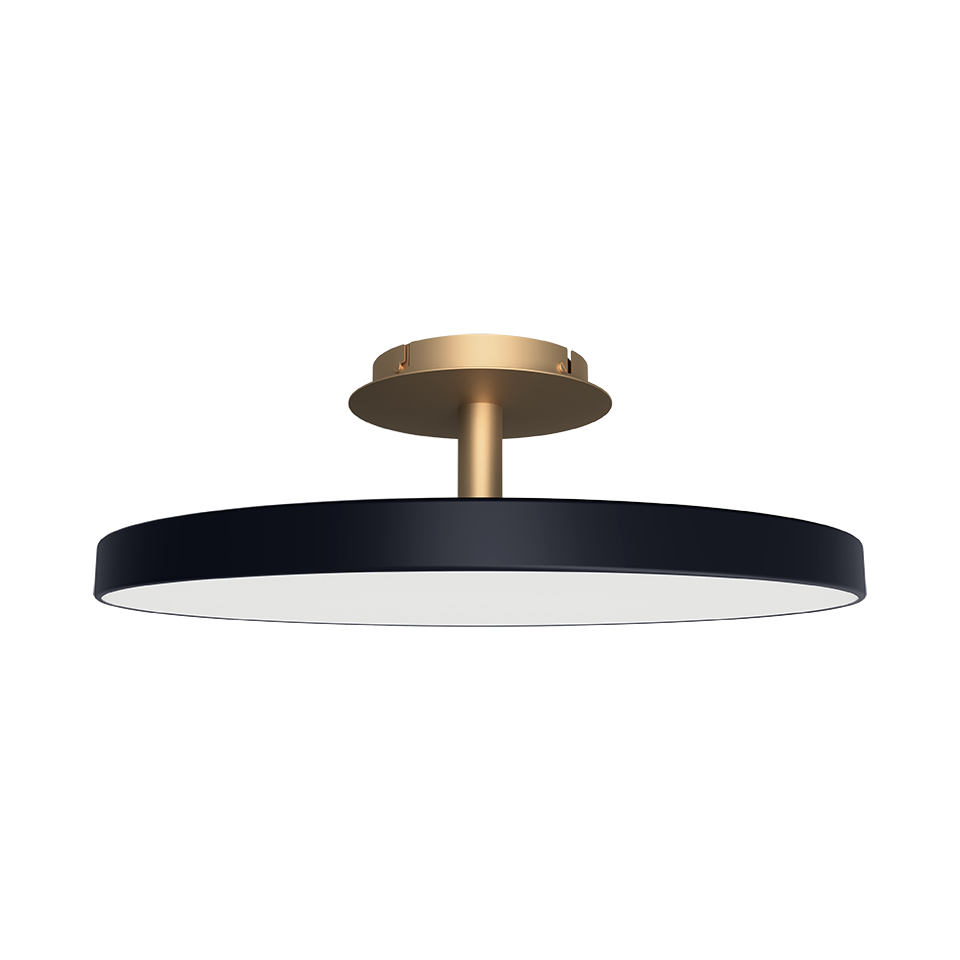 Plafon ASTERIA UP cinza antracite