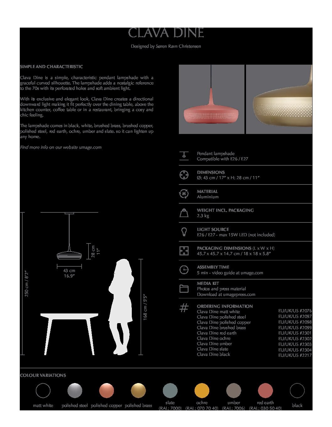 Suspensão CLAVA DINE branco - Image 2