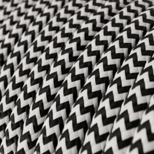 Fio Textil 2x0,75mm Zebra Preto e Branco