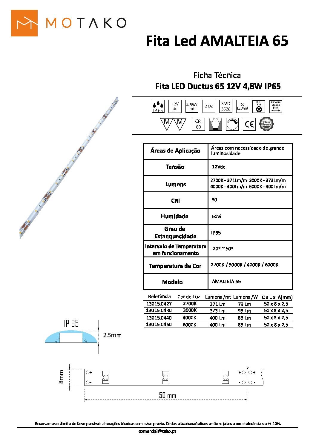 KIT FITA LED DRIVER 4,8W IP65 2700k - Image 3