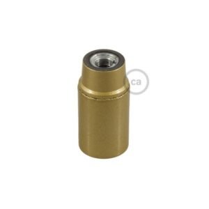 Suporte E14 liso dourado