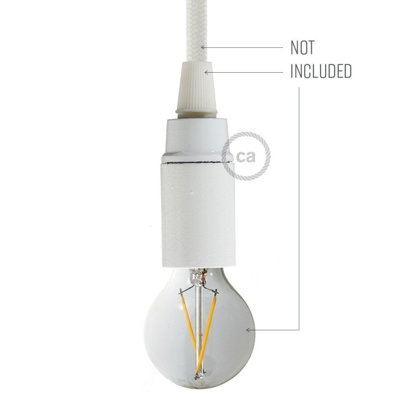 Suporte E14 liso Branco - Image 3