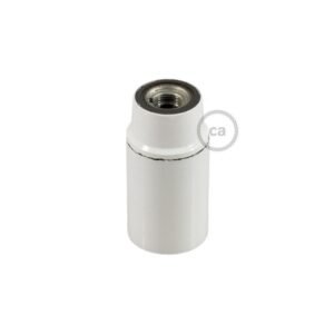 Suporte E14 liso Branco