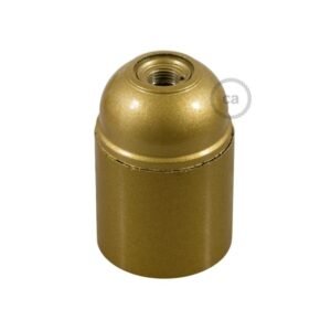 Suporte Liso E-27 dourado
