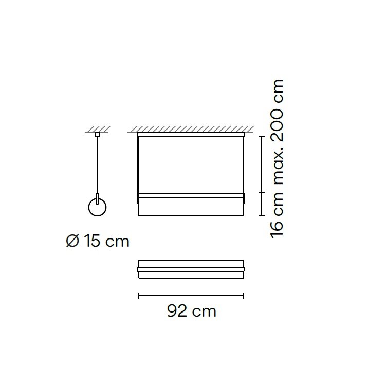 Vibia KONTUR suspenso opal