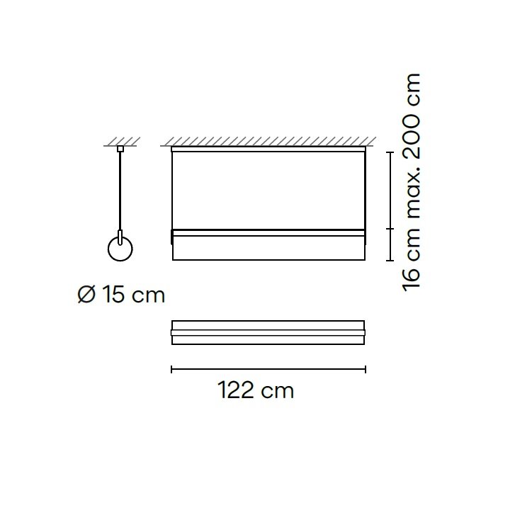 Vibia KONTUR suspenso opal