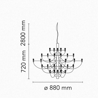 Flos 2097 lustre tr.