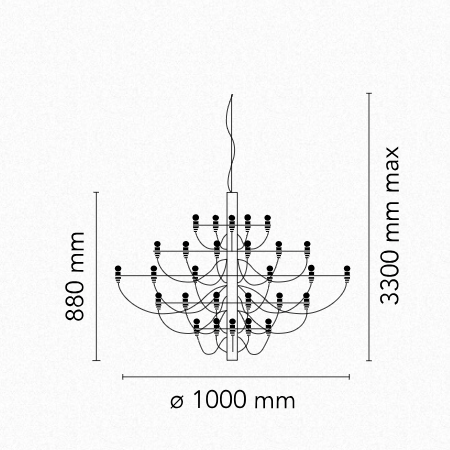 Flos 2097 lustre tr.